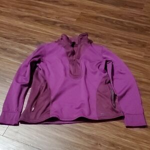 REI Burgundy Quarter Zip Jacket